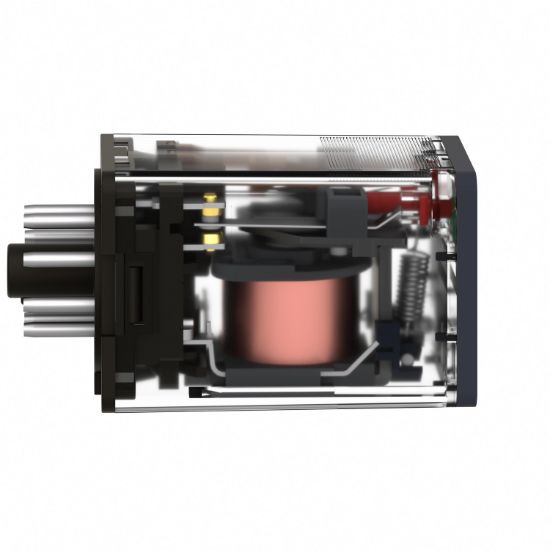 Picture of Universal plug in relay, Harmony Electromechanical Relays, 10A, 3CO, with LED, lockable test button, 120V AC