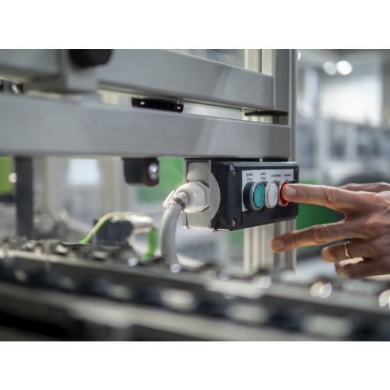 Picture of Single contact block with body fixing collar, Harmony XB5, plastic, screw clamp terminal, 2NC