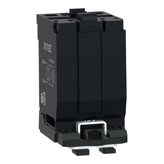 Picture of Light block with body fixing collar, Harmony XB5, plastic, with BA9s bulb, 440...480V AC