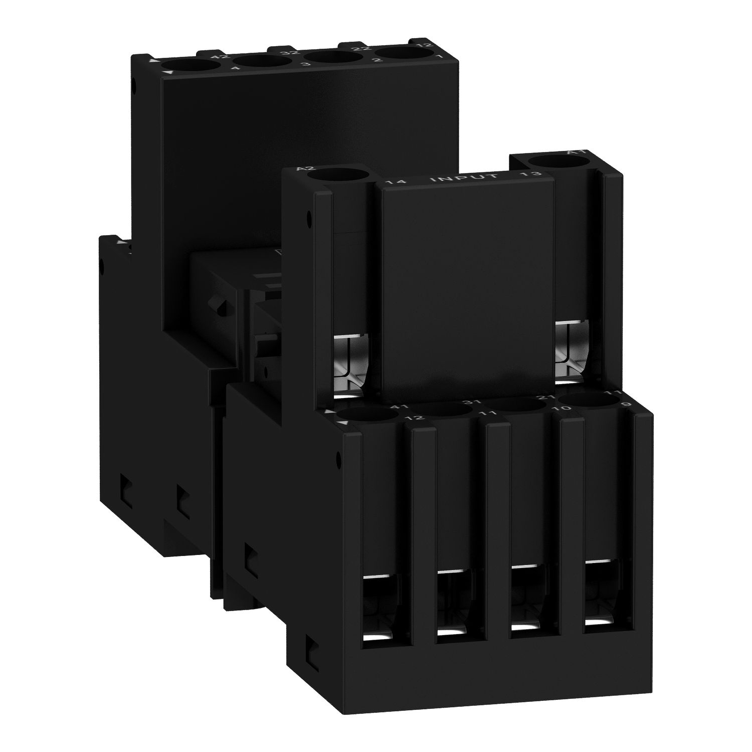 Picture of Socket for RXM2 RXM4 relays, Harmony Timer Relays, screw connectors, mixed contact