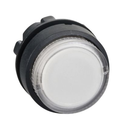 Picture of clear projecting illuminated pushbutton head 22mm spring return for BA9s bulb