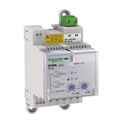 Picture of Residual current protection relay, VigiPacT RH99M, 30mA-30A, 110/130VAC 50/60Hz, DIN rail mounting