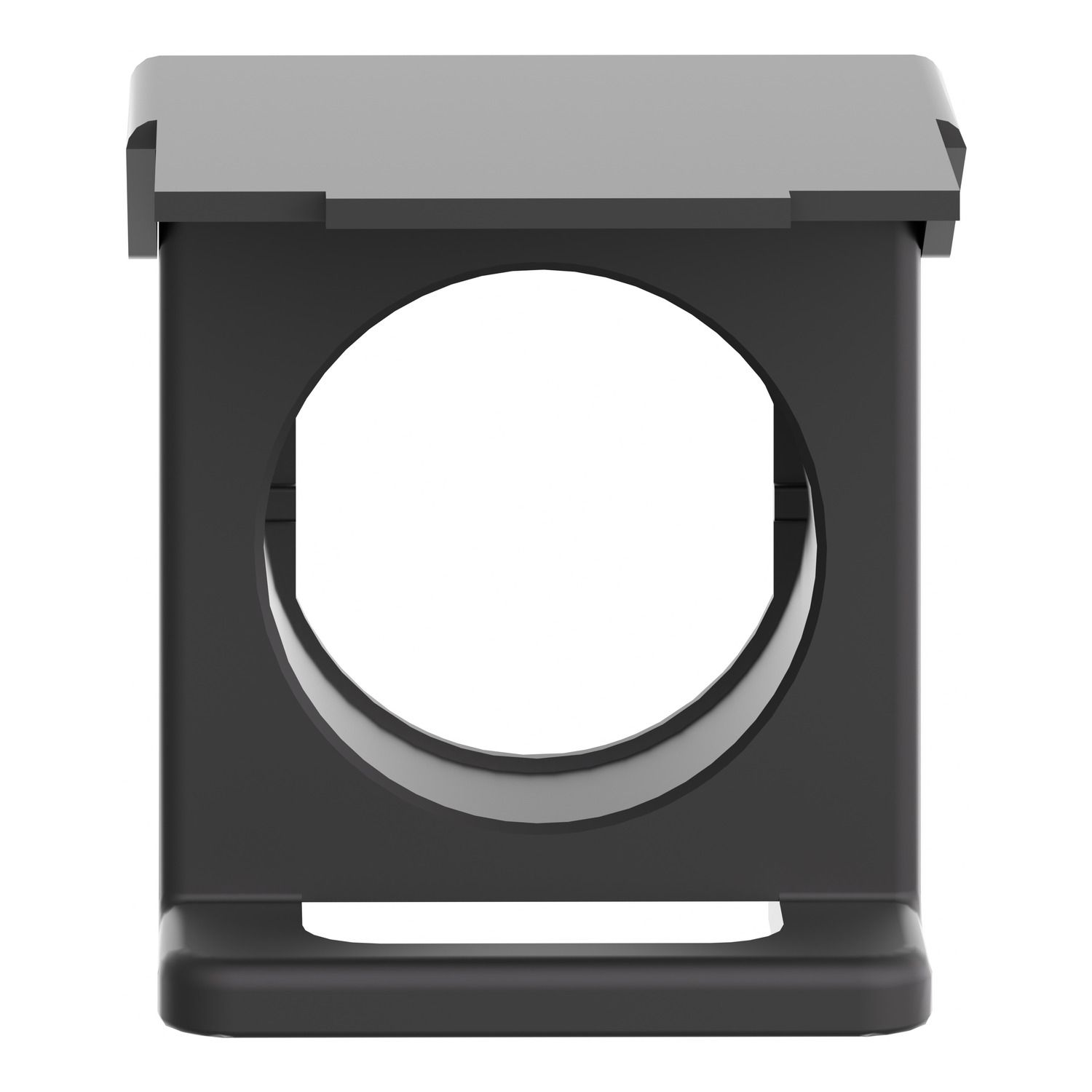 Picture of Padlockable flap, Harmony XB4, for 22mm flush push button, metal, black