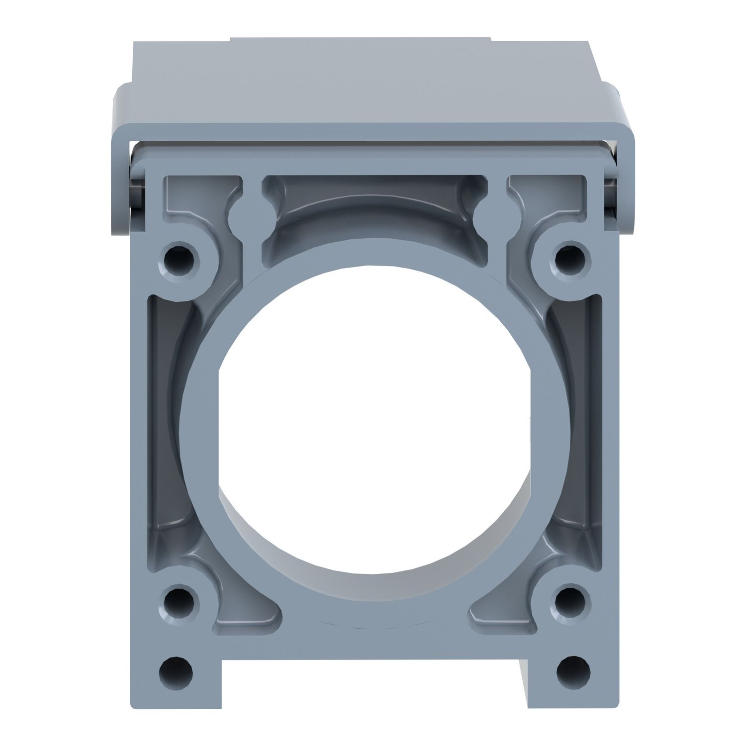 Picture of Padlockable flap, Harmony XB4, for 22mm flush push button, metal, blue