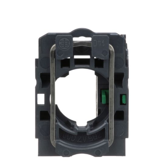 Picture of Single contact block with body fixing collar, Harmony XB5, plastic, screw clamp terminal, 1NO