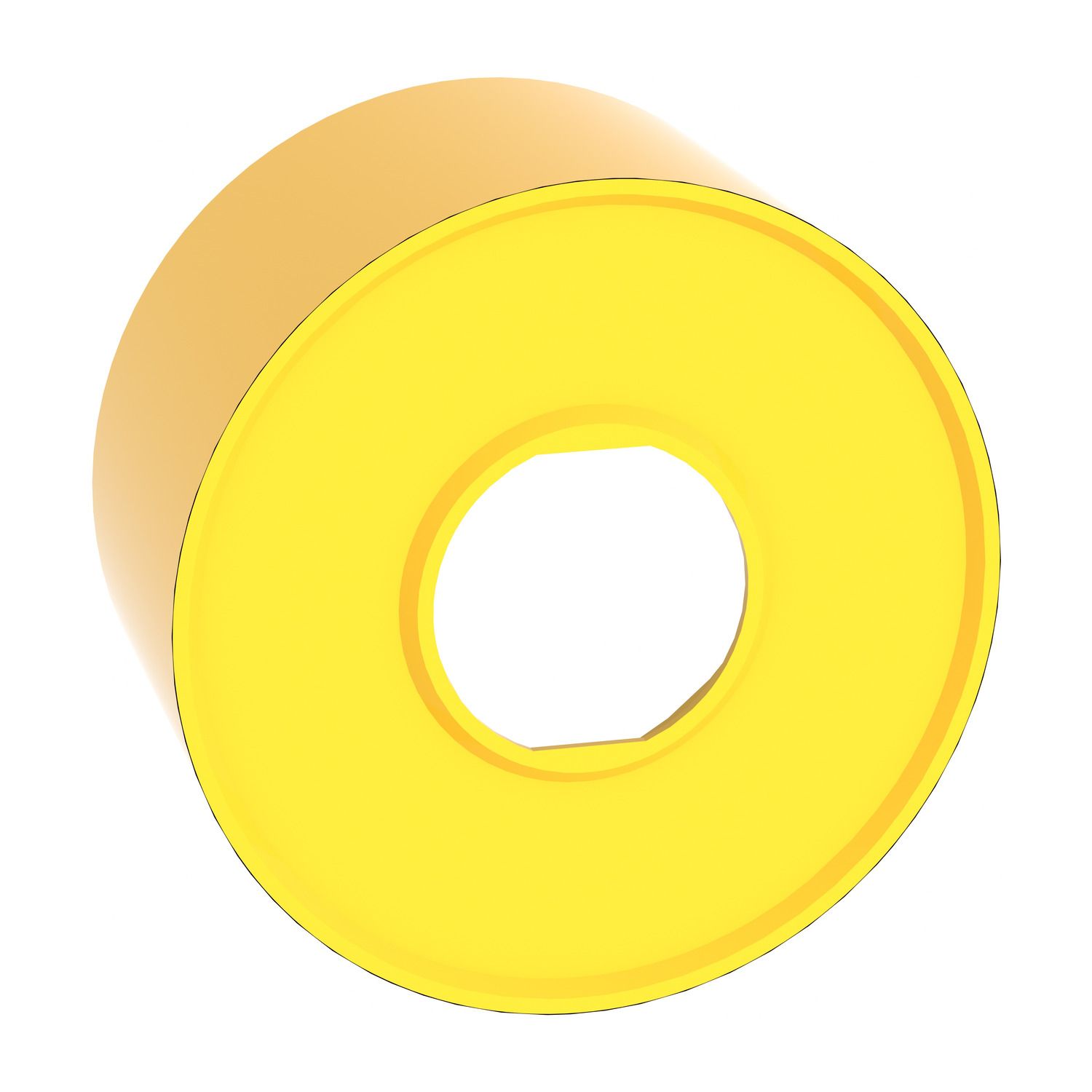 Picture of Round guard for 40mm Emergency stop, Harmony XB4, plastic, yellow, 76.2mm