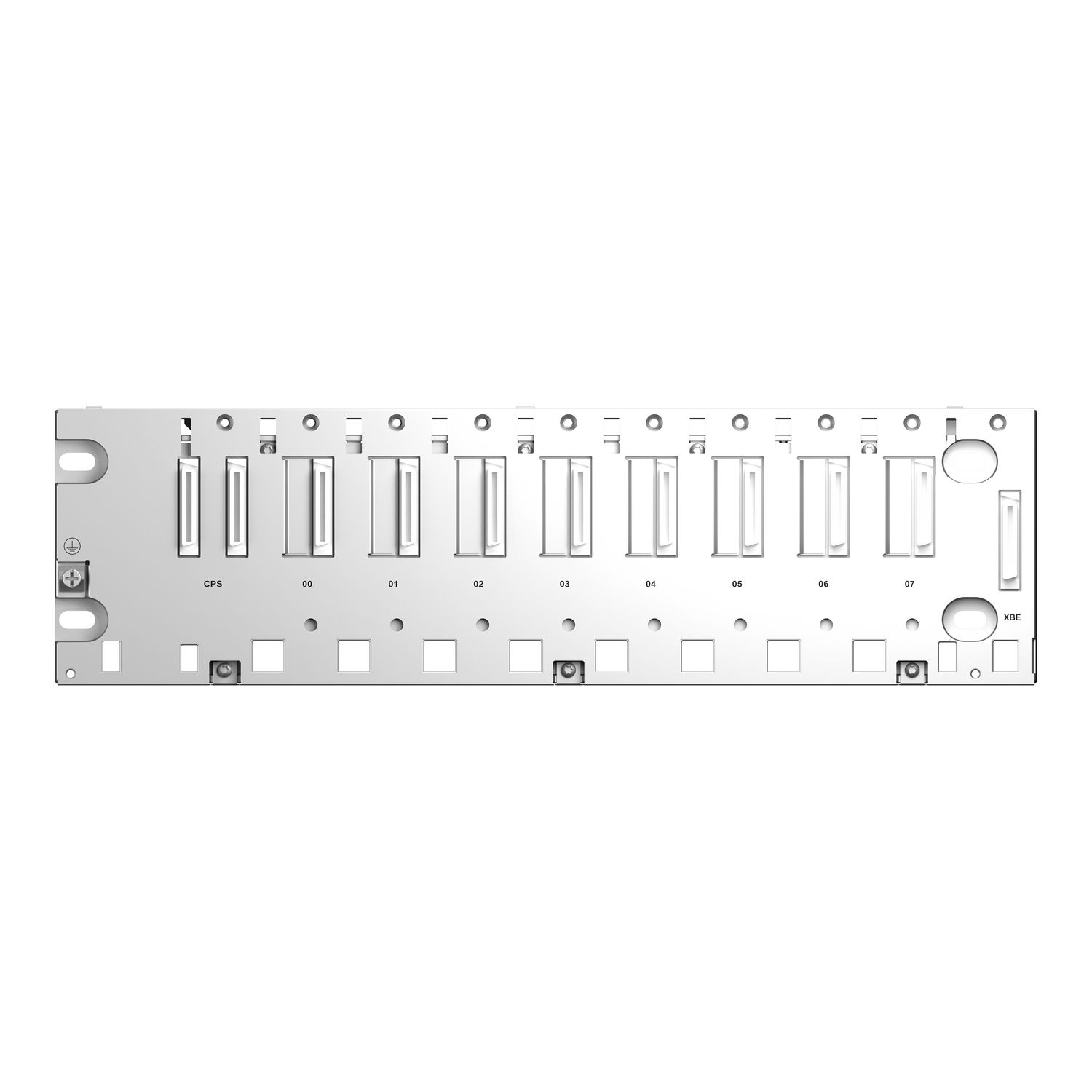 Picture of Backplane, Modicon X80, 8 slots, panel, mounting plate or DIN rail mounting