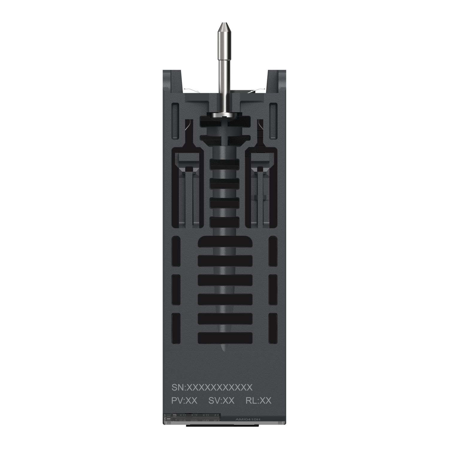 Picture of analog isolated high level input module, Modicon X80, 4 I, 0 to 20mA, 4 to 20mA, 10V positive or negative, severe environment