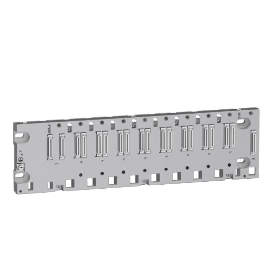 Picture of rack, Modicon X80, 8 slots, Ethernet backplane, ruggedized