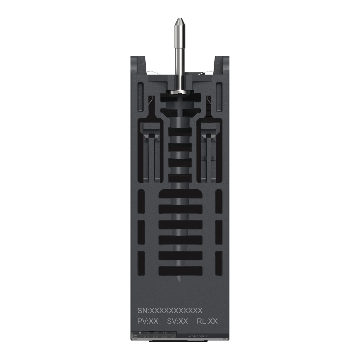 Picture of analog non isolated high level output module, Modicon X80, 8 outputs, 0 to 20mA, 4 to 20mA