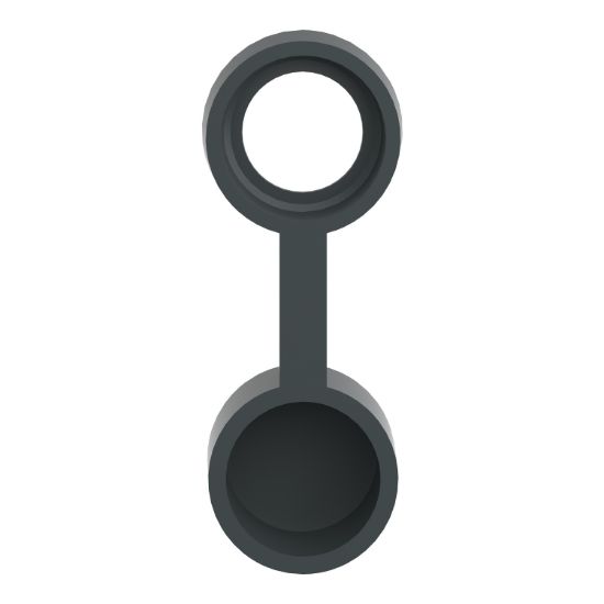 Picture of Protective cover, Harmony XB4, for 22mm push button head, plastic, black