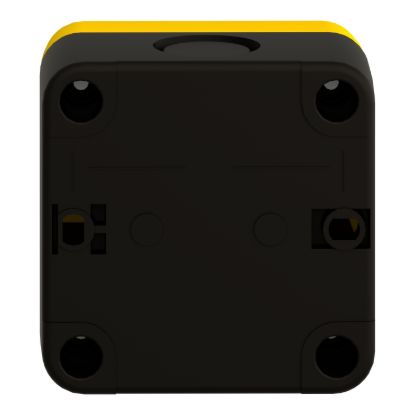 Picture of Empty enclosure, Easy Harmony XALB, plastic, yellow lid, 1 cut out, 22mm, IP65