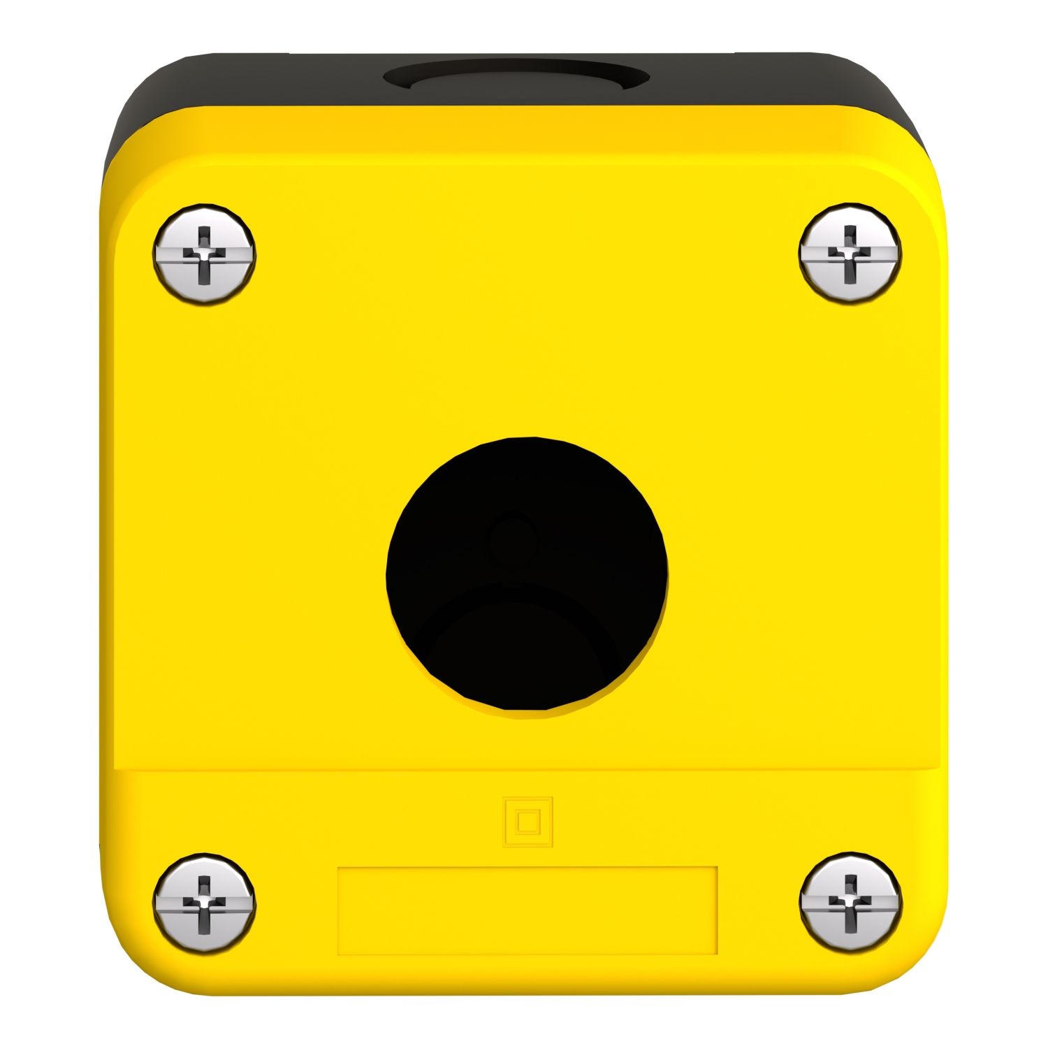 Picture of Empty enclosure, Easy Harmony XALB, plastic, yellow lid, 1 cut out, 22mm, IP65