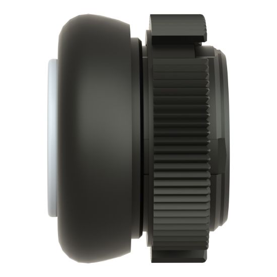 Picture of Head for push button, Harmony XAC, plastic, white, booted, spring return