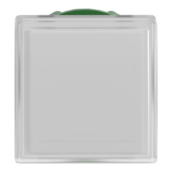 Picture of Head for pilot light, Harmony XB5, square white, 22mm, with plain lens, universal LED