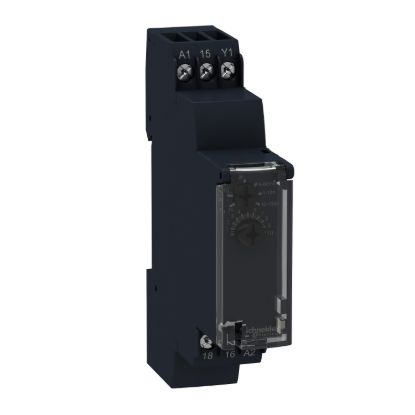 Picture of Modular timing relay, Harmony Timer Relays, 8A, 1CO, 1s..100h, single interval relay, 24V DC 24...240V AC DC