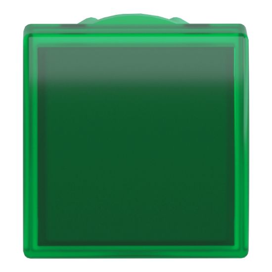 Picture of Head for pilot light, Harmony XB5, square green, 22mm, with plain lens, universal LED