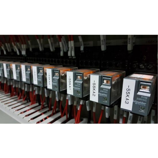 Picture of miniature plug in relay, Harmony Electromechanical Relays, 12A, 2CO, lockable test but to n, 12V DC