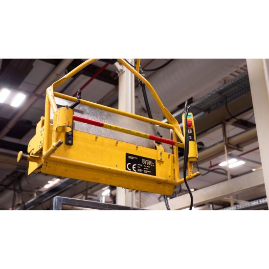 Picture of Pendant control station, Harmony XAC, plastic, yellow, 7 push buttons 2NO + 1NC, 1 emergency stop 40mm trigger blank 1NC, 2 speeds