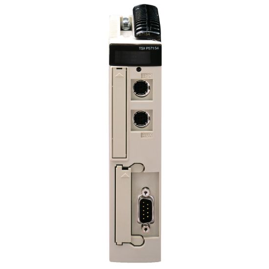 Picture of Single format PL7 processor, Modicon Premium, Internal RAM 80Kwords program & data, 32 channel, PL7 Junior/Pro