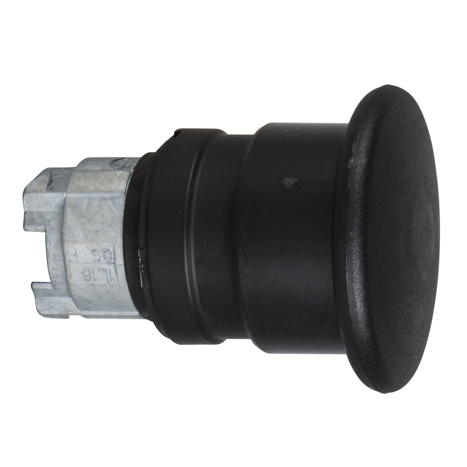 Picture of Head for non illuminated push button, Harmony XB4, metal, black mushroom 40mm, 22mm, spring return, unmarked