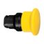 Picture of Head for non illuminated push button, Harmony XB4, yellow Ø 40 mushroom pushbutton Ø22 mm spring return