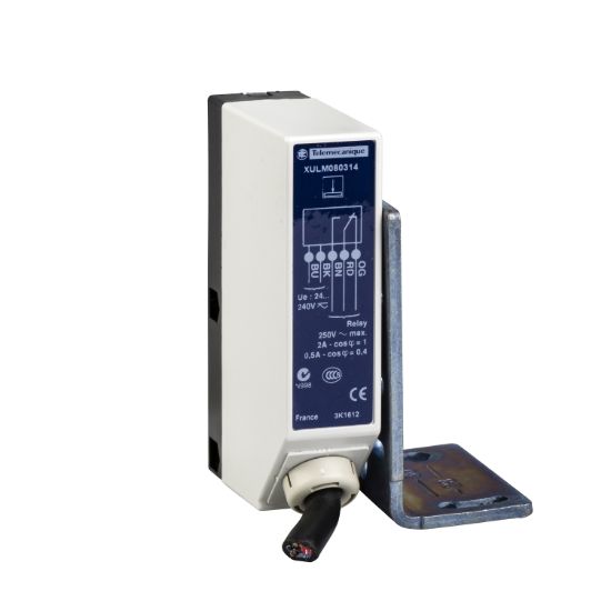 Picture of photo-electric sensor - XUL - thru beam - Sn 8m - 24..240VAC/DC - cable 2m