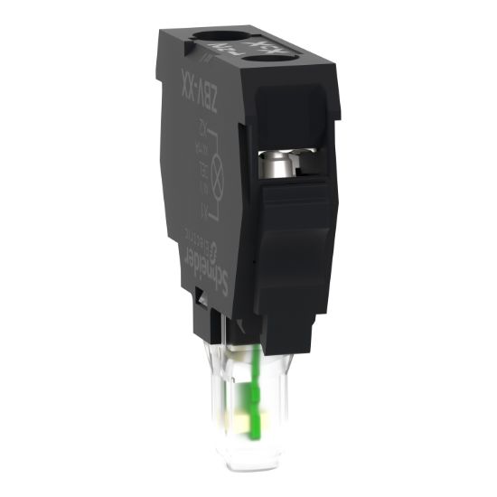 Picture of Light block, Harmony XB4, Harmony XB5, flashing, for head 22mm, universal LED, screw clamp terminals, 24V