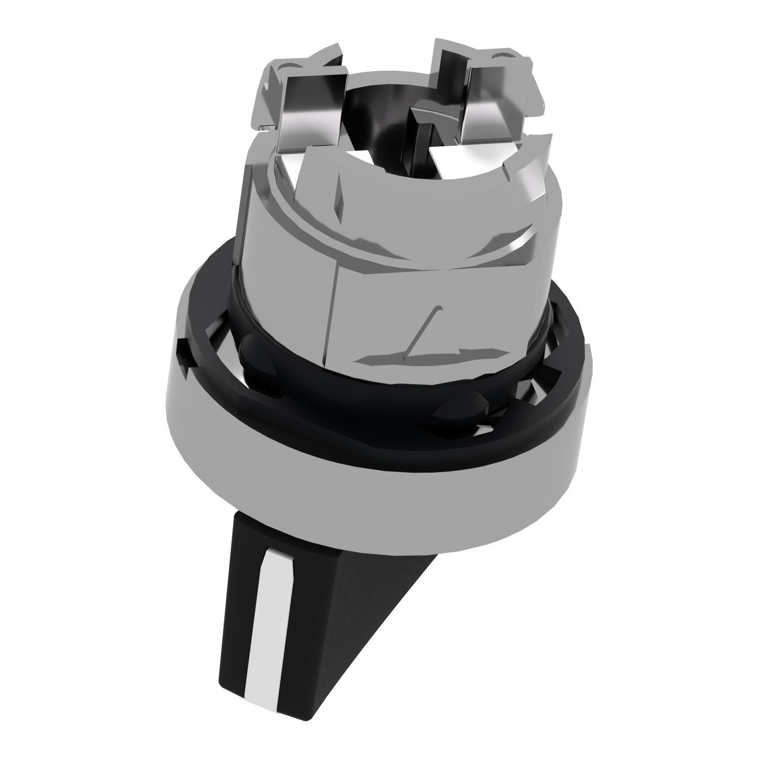 Picture of Selector switch head, Harmony XB4, metal, black, 22mm, 2 positions, stay put