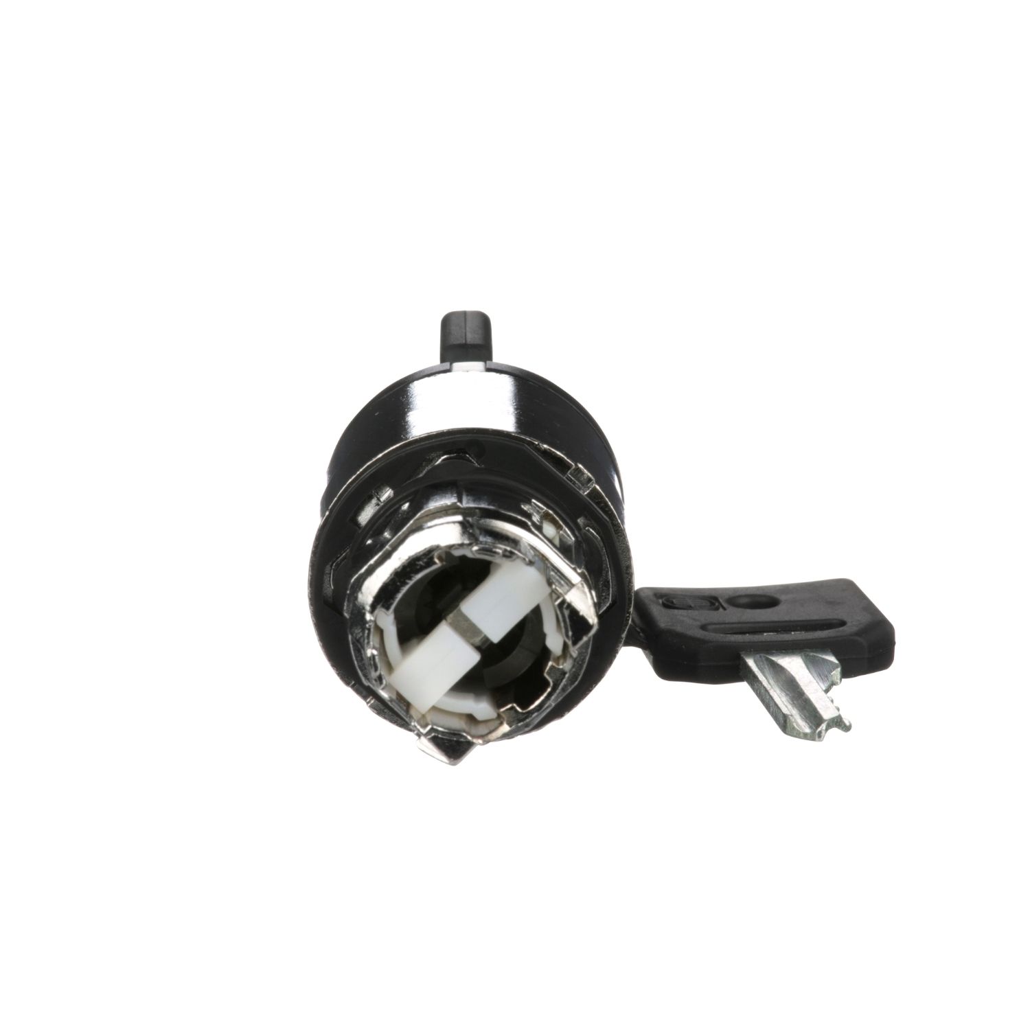 Picture of Key switch selector head, Harmony XB4, metal, black, 22mm, key 455, 2 positions, stay put