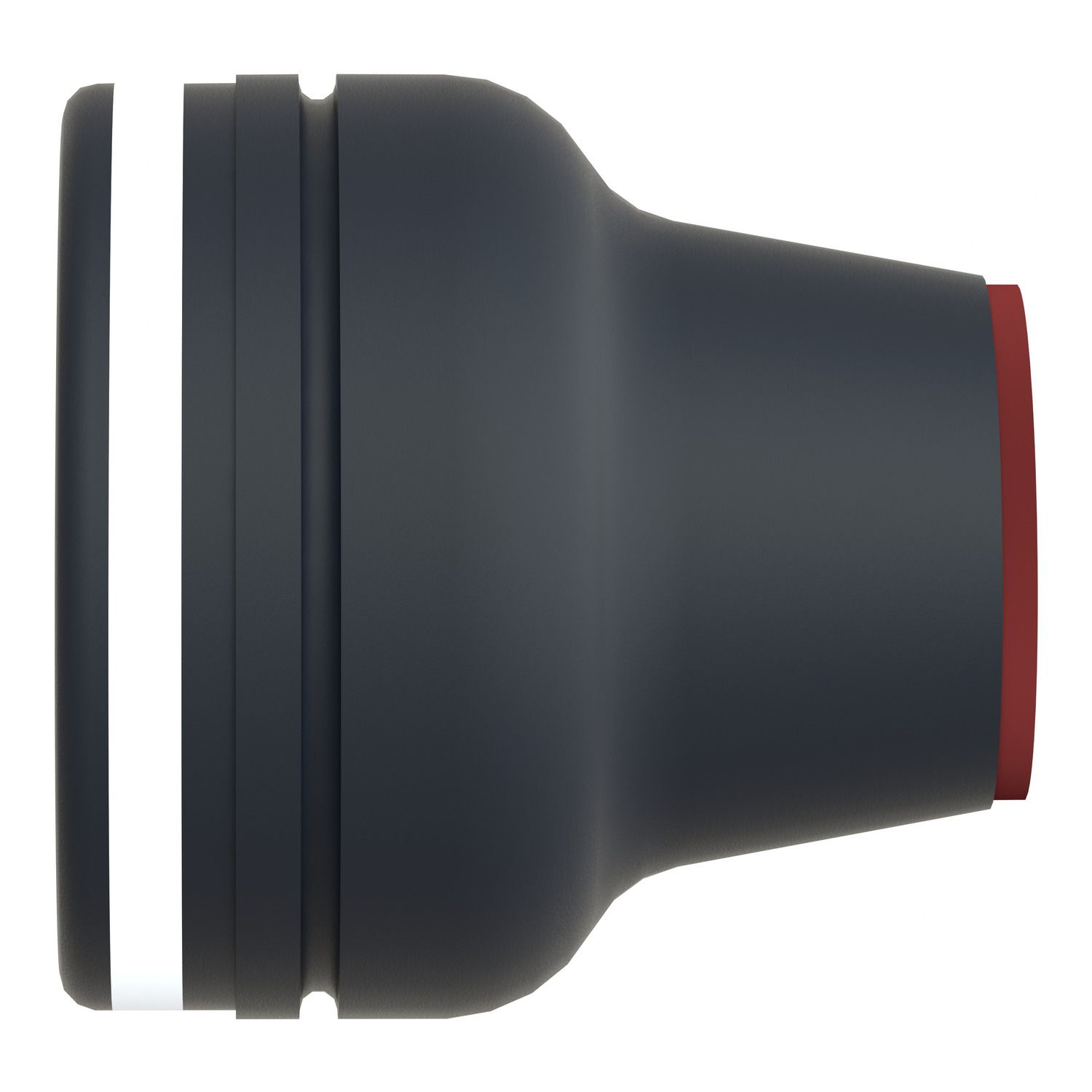 Picture of Head for push button, Harmony XAC, plastic, black, booted, operating travel 16mm, 40...+ 70 degree C