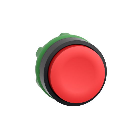 Picture of Push button head, Harmony XB5, plastic, projecting, red, 22mm, spring return, unmarked