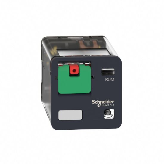 Picture of Universal plug in relay, Harmony Electromechanical Relays, 10A, 3CO, with LED, lockable test button, 230V AC