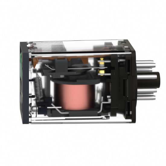 Picture of Universal plug in relay, Harmony Electromechanical Relays, 10A, 3CO, with LED, lockable test button, 230V AC