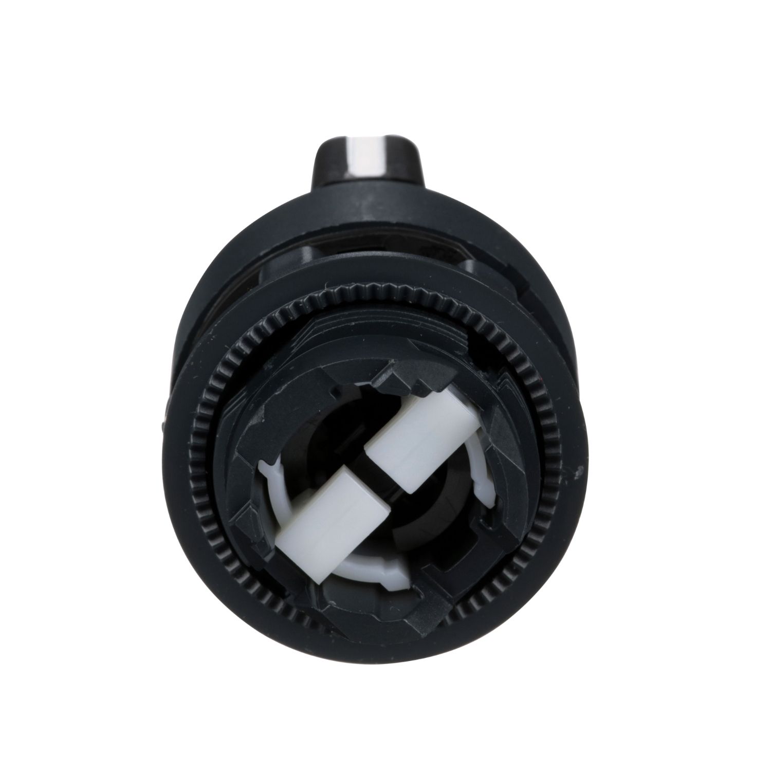 Picture of Selector switch head, Harmony XB5, plastic, black, 22mm, 2 positions, stay put