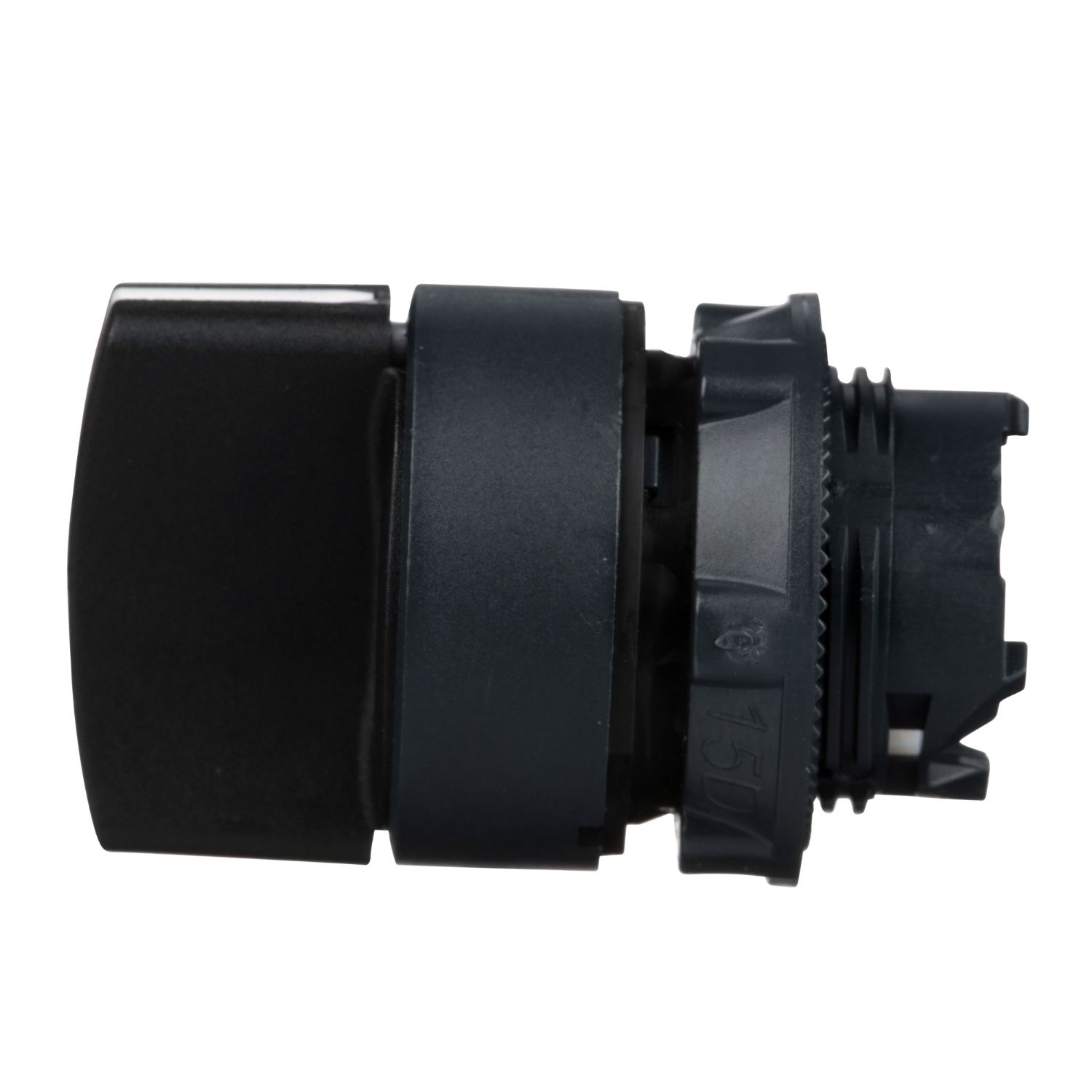 Picture of Selector switch head, Harmony XB5, plastic, black, 22mm, 2 positions, stay put