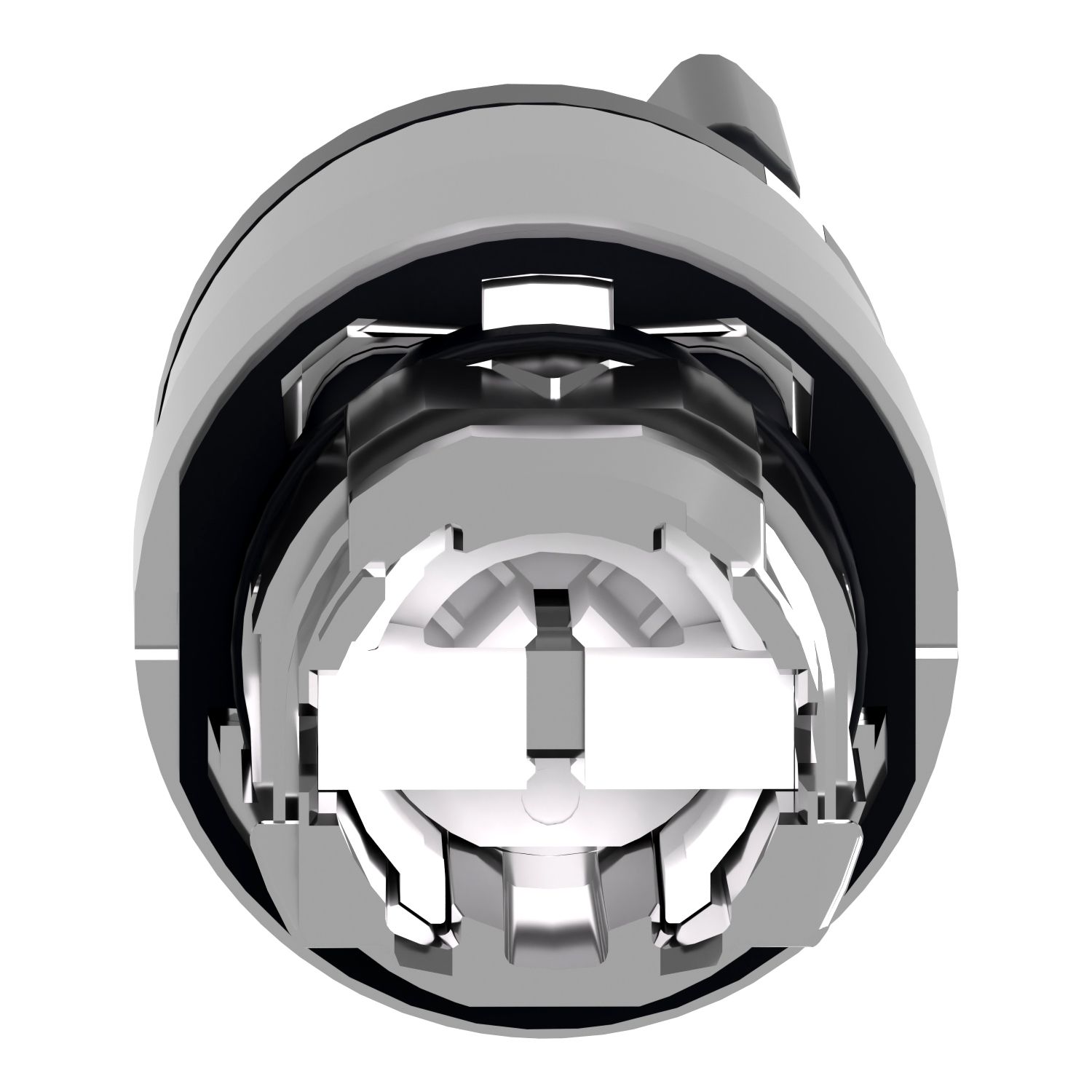 Picture of Head for key selector switch, Harmony XB4, metal, black, 22mm, key 421E, 2 positions, spring return right to left