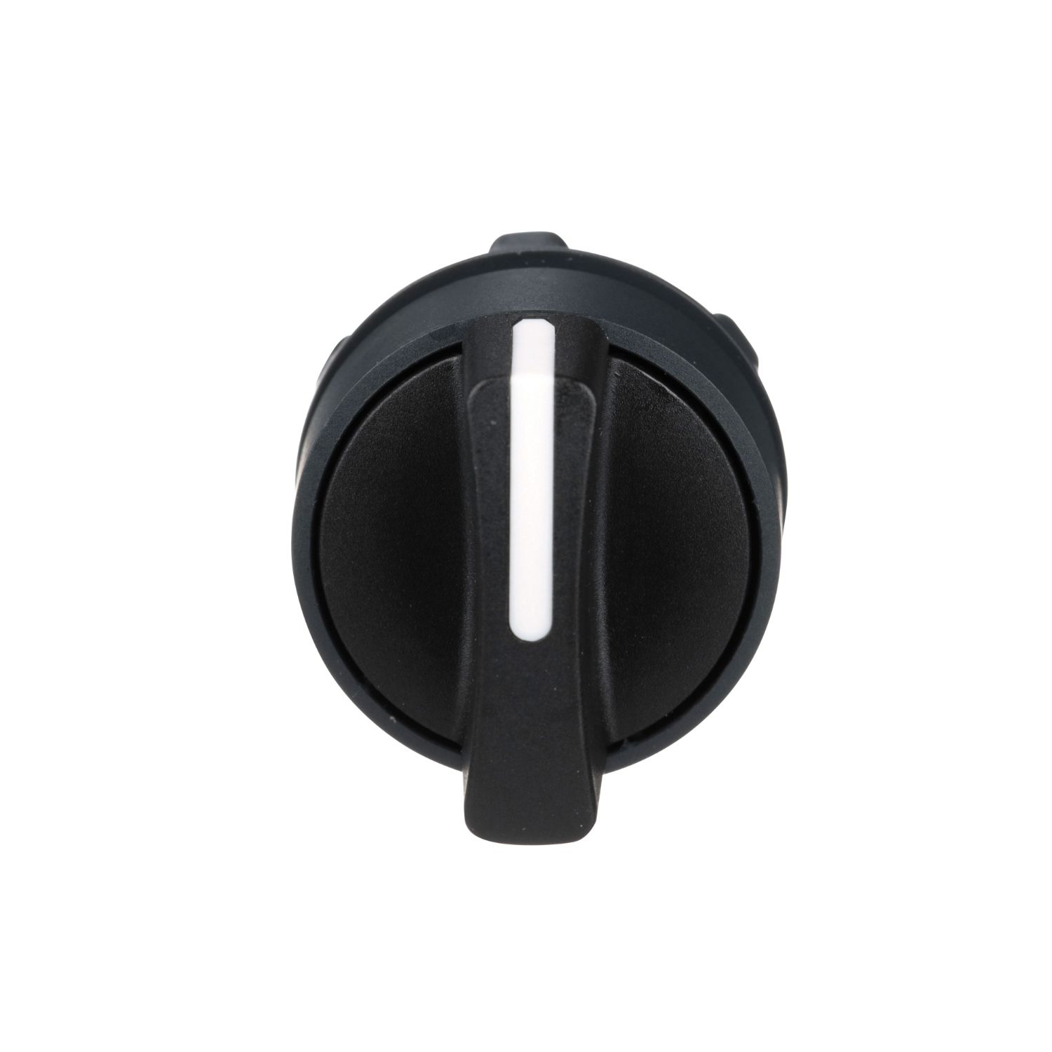 Picture of Selector switch head, Harmony XB5, plastic, black, 22mm, 3 positions, stay put