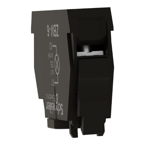 Picture of Light block for head 22mm, Harmony XB4, for BA9s bulb, It 250V, screw clamp terminal