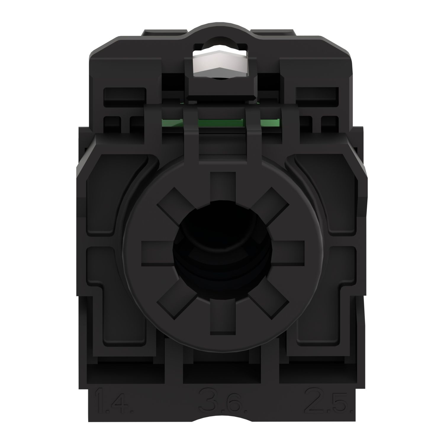 Picture of Potentiometer head, Harmony XB5, plastic,black, 22mm, for use with 6.35mm shaft