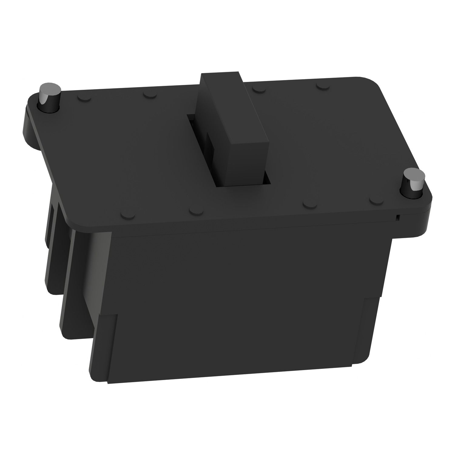 Picture of Single contact block, Harmony XAC, spring return, single speed, spring return, front mounting, 2NO+1NC