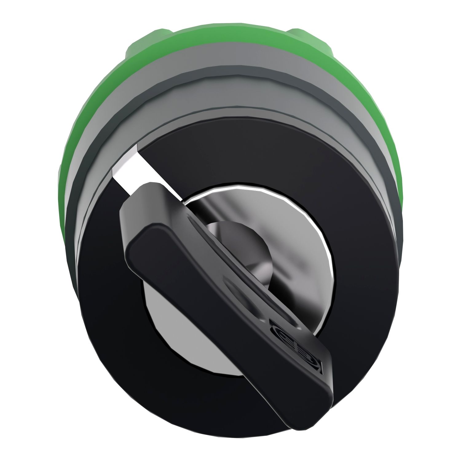 Picture of Head for key selector switch, Harmony XB5, plastic, black, 22mm, key 458A, 2 positions, stay put