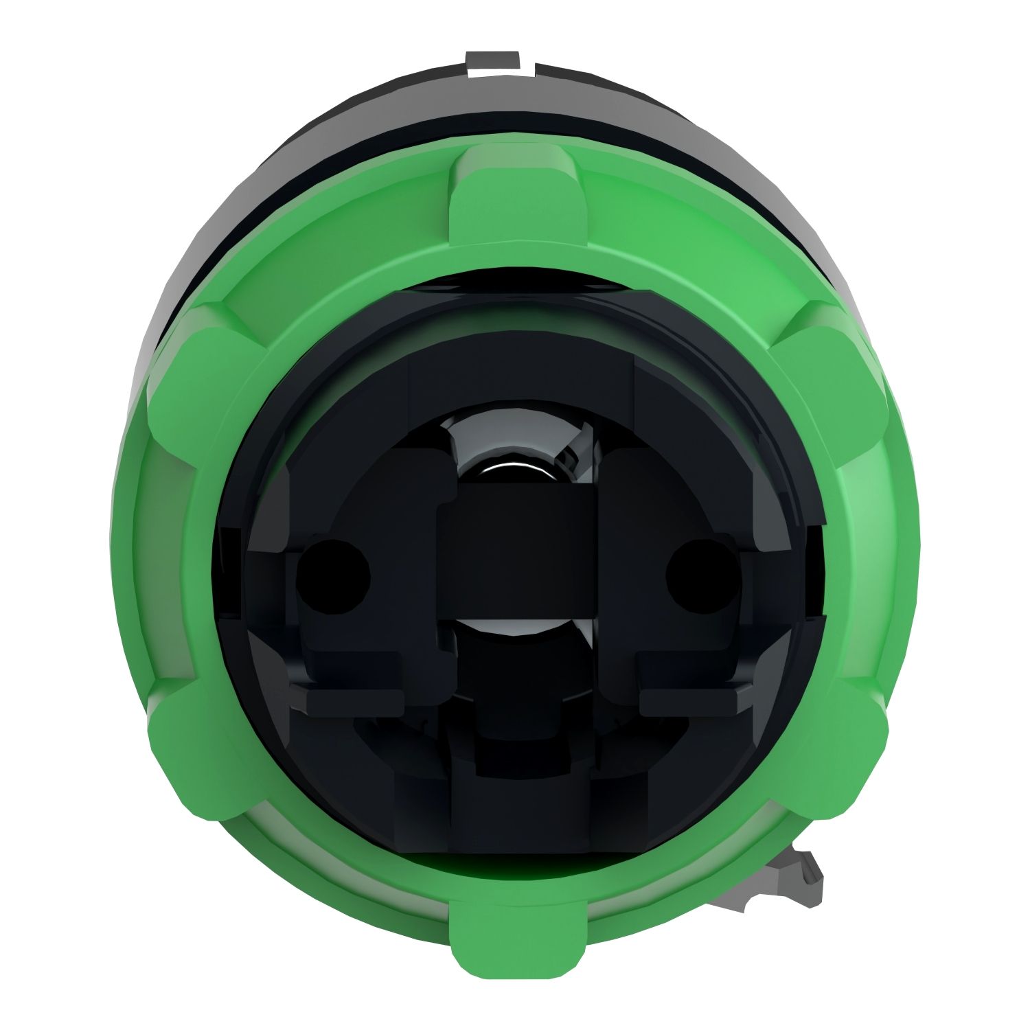 Picture of Key switch selector head, Harmony XB5, plastic, black, Ø22, key 455, 3 positions, stay put