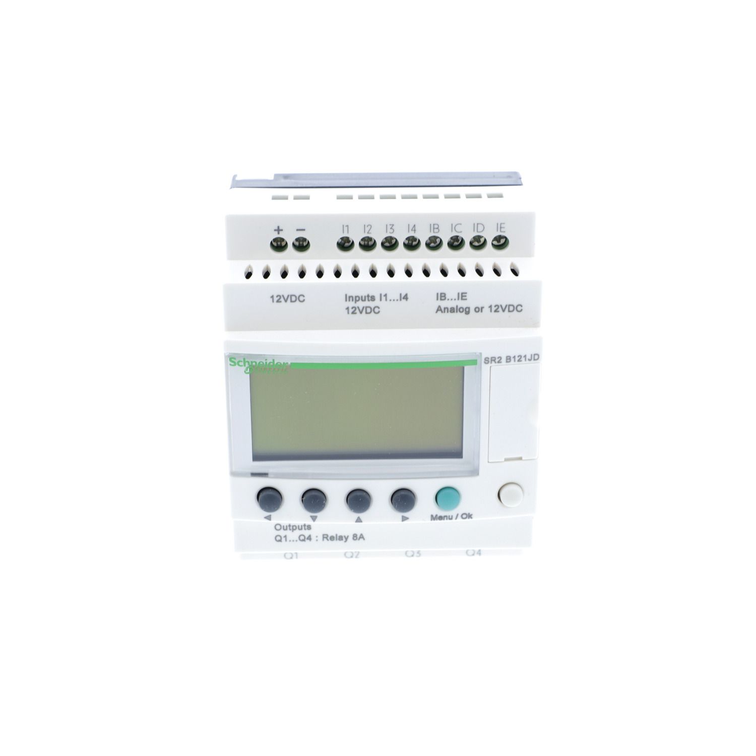 Picture of Compact smart relay, Zelio Logic, 12 I/O, 12 V DC, clock, display