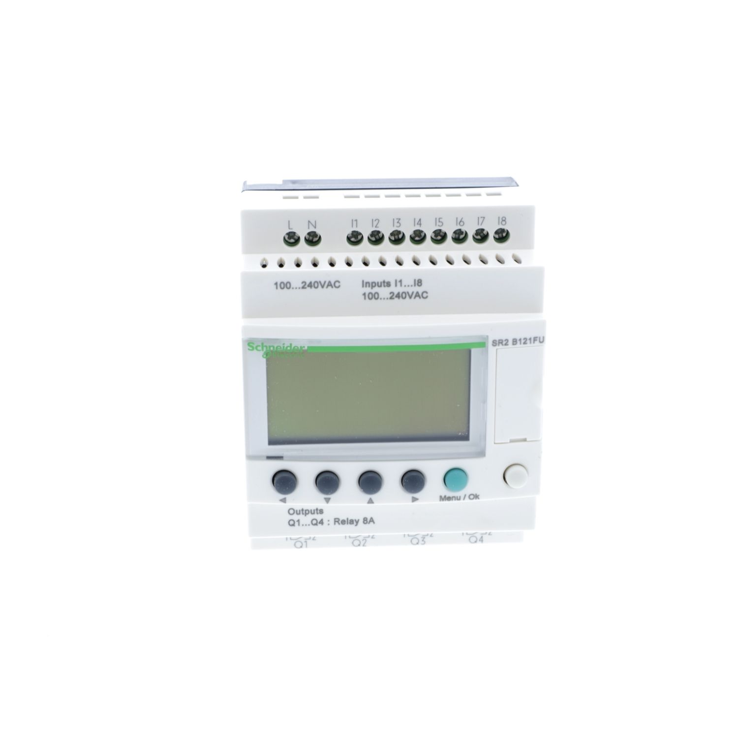 Picture of Compact smart relay, Zelio Logic, 12 I/O, 100...240 V AC, clock, display