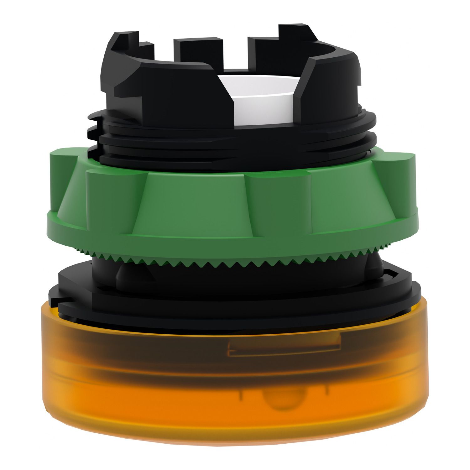 Picture of Head for pilot light, Harmony XB5, metal, orange, 22mm, plain lens for BA9s bulb