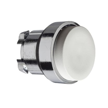 Picture of Head for non illuminated push button, Harmony XB4, white projecting pushbutton Ø22 mm spring return unmarked