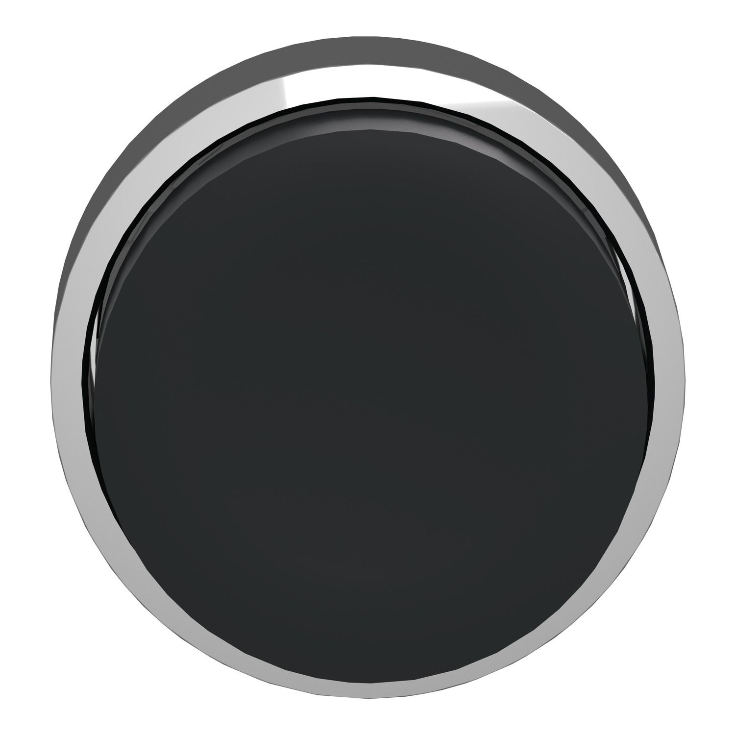 Picture of Push button head, Harmony XB4, metal, projecting, black, 22mm, spring return, unmarked