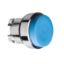 Picture of Head for non illuminated push button, Harmony XB4, blue projecting pushbutton Ø22 mm spring return unmarked