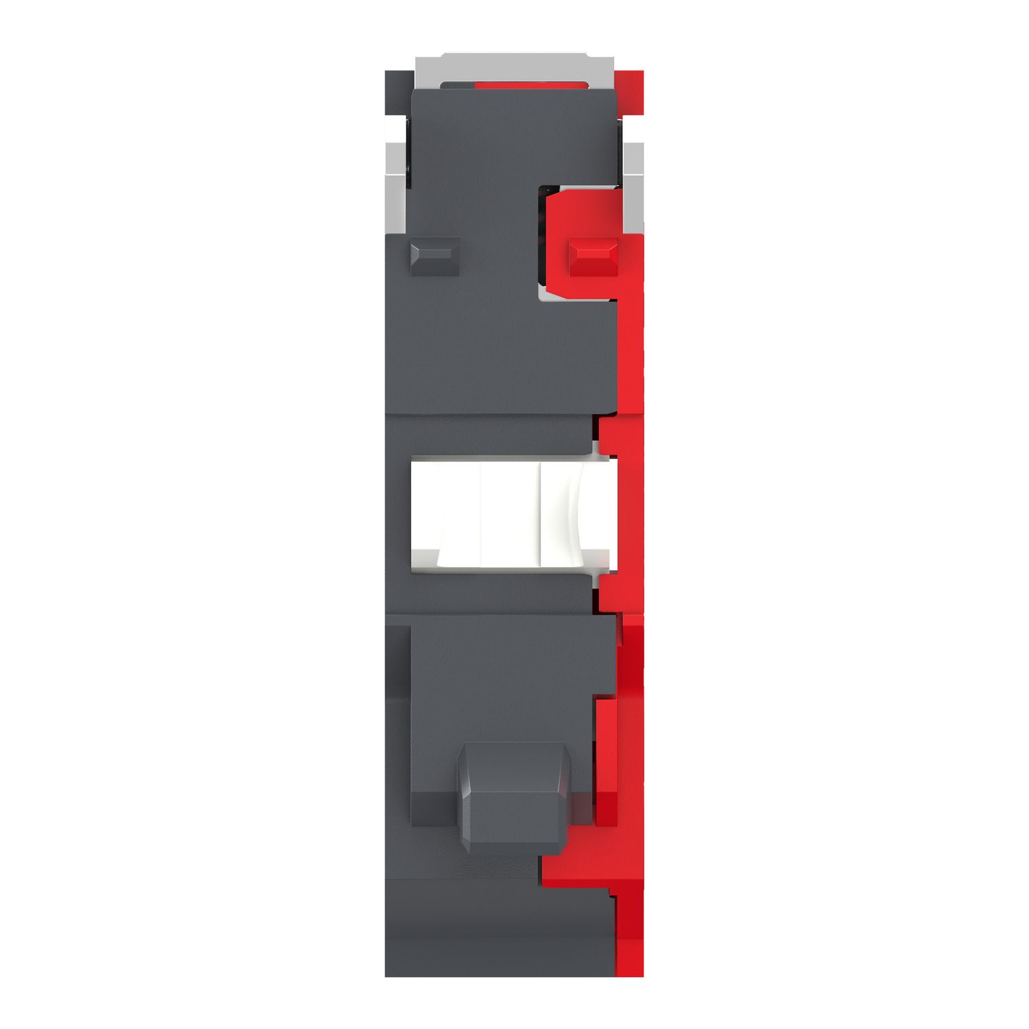 Picture of Single contact block, Harmony XB4, Hamony XB5, silver alloy, compact push in terminals, 1 NC
